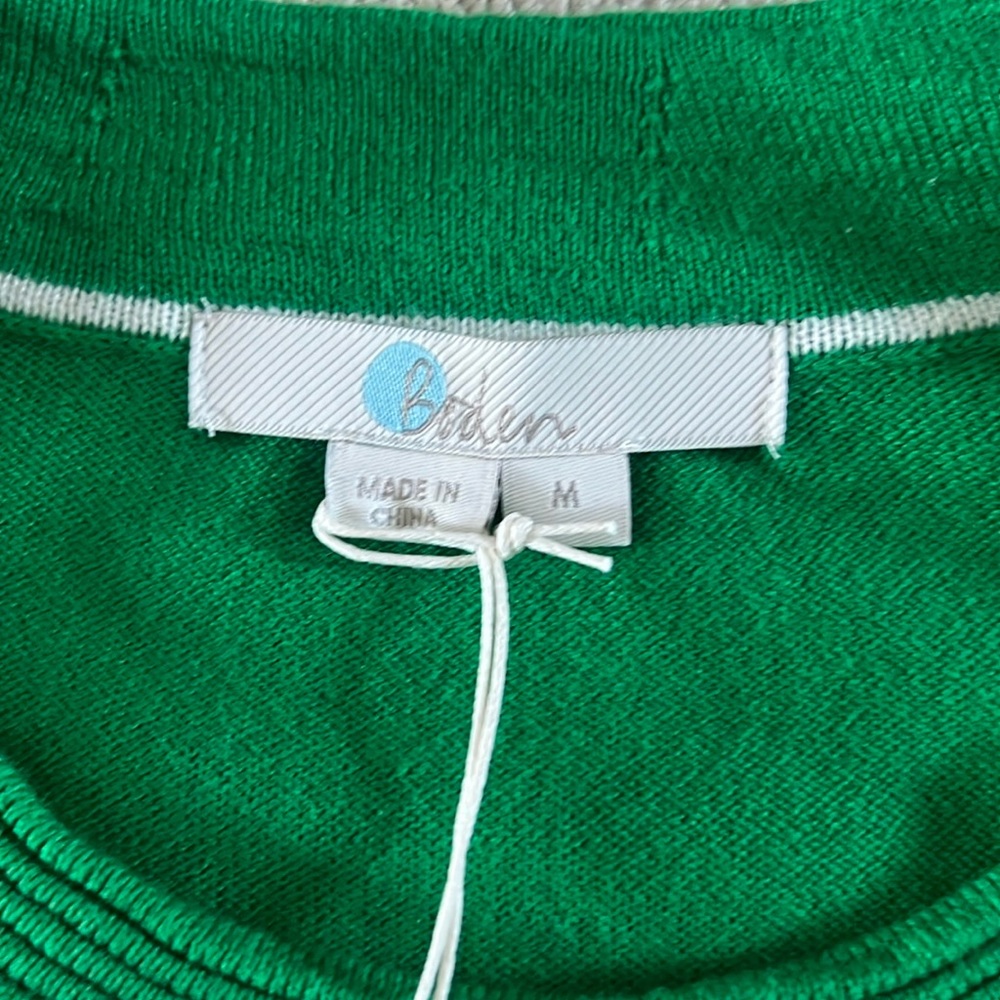Kelly green cotton sweater